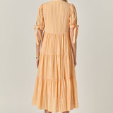 Gingham Tiered Midi Dress