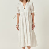 Gingham Tiered Midi Dress