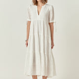 Gingham Tiered Midi Dress