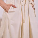 Embroidered Halter Neck Midi Dress