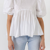 Baby Doll Top with Back Spaghetti Tie