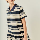 Striped Polo Mini Dress