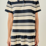 Striped Polo Mini Dress