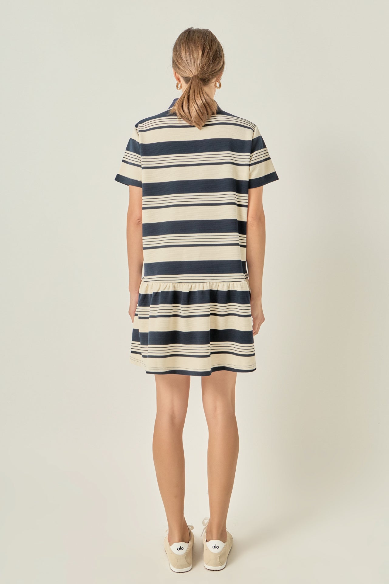 Striped Polo Mini Dress – English Factory