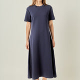 Short Sleeve Midi Dress