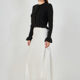 Long Sleeve Ruffled Cardigan