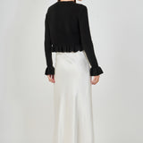 Long Sleeve Ruffled Cardigan