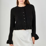 Long Sleeve Ruffled Cardigan