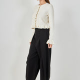 Long Sleeve Ruffled Cardigan