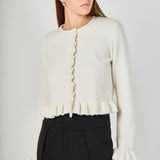 Long Sleeve Ruffled Cardigan
