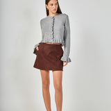 Long Sleeve Ruffled Cardigan