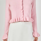 Long Sleeve Ruffled Cardigan