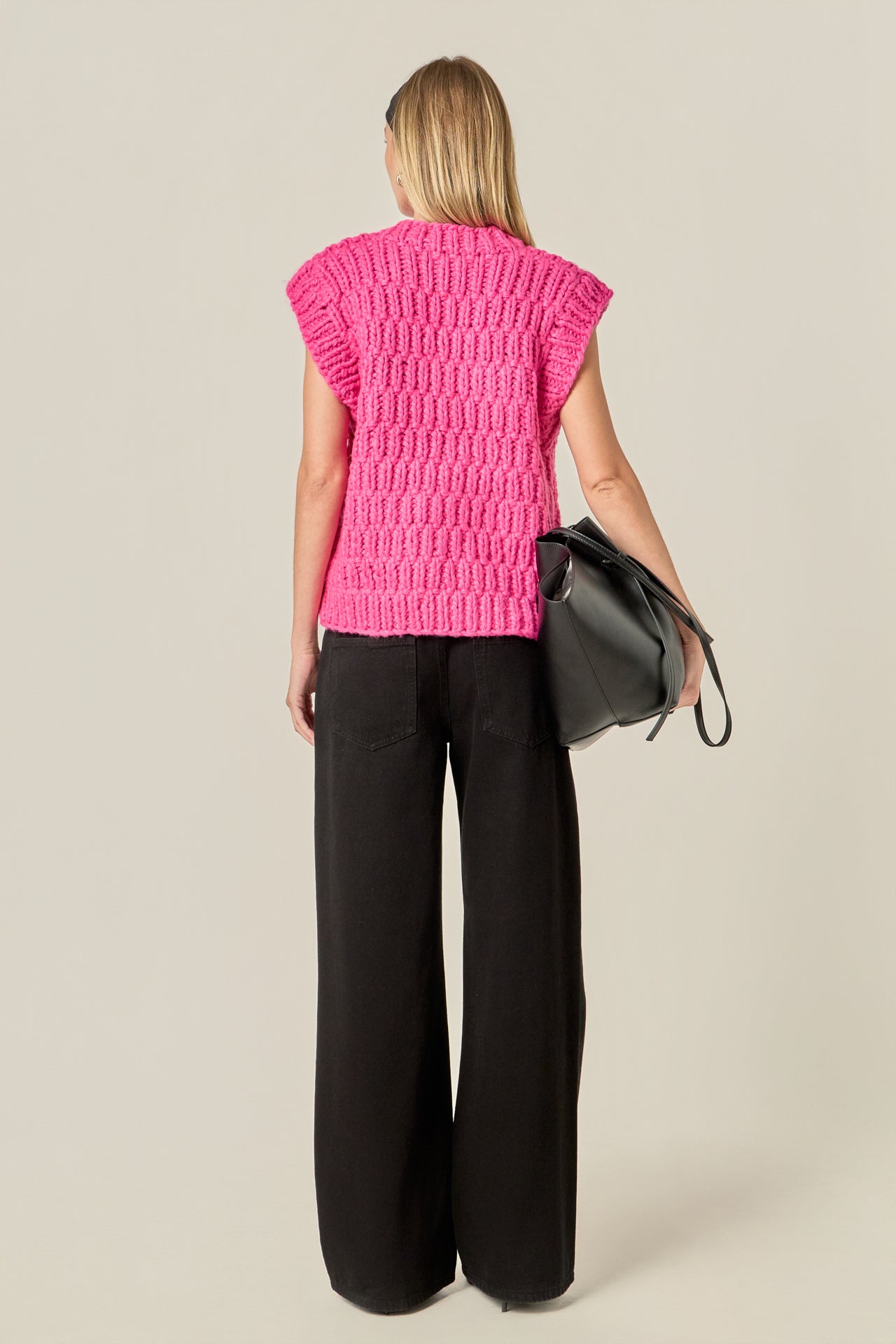 Chunky Knit Sweater Vest – English Factory