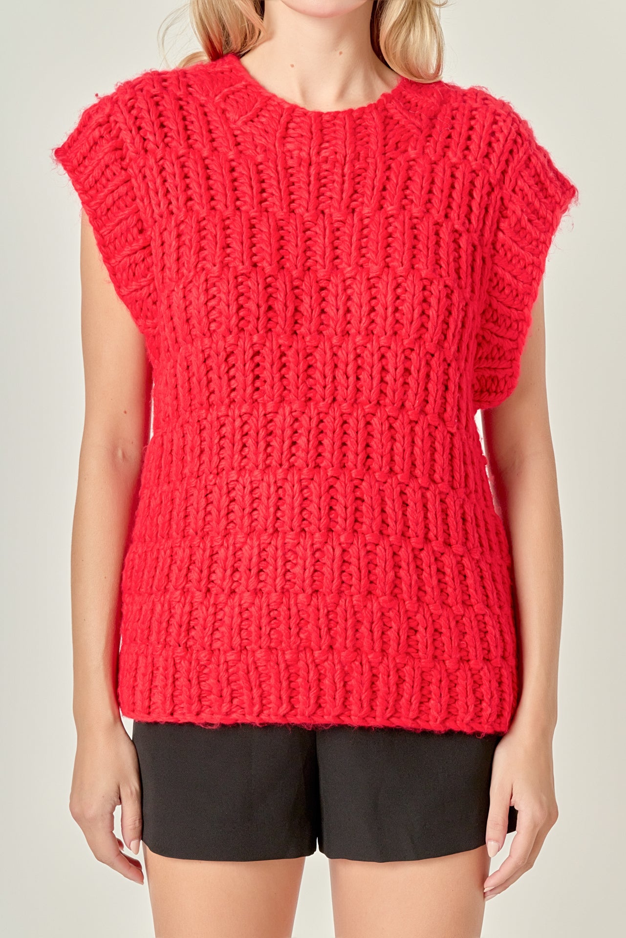 Chunky Knit Sweater Vest – English Factory