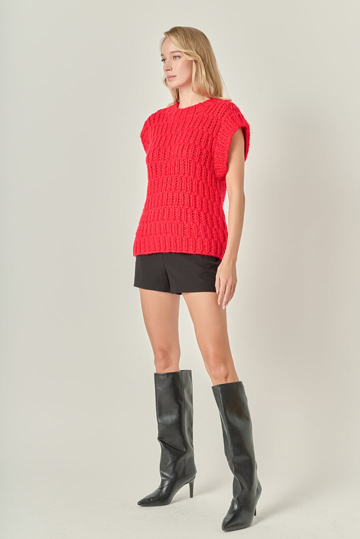 Chunky Sweater Vest-Bust 44