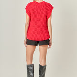 Chunky Knit Sweater Vest