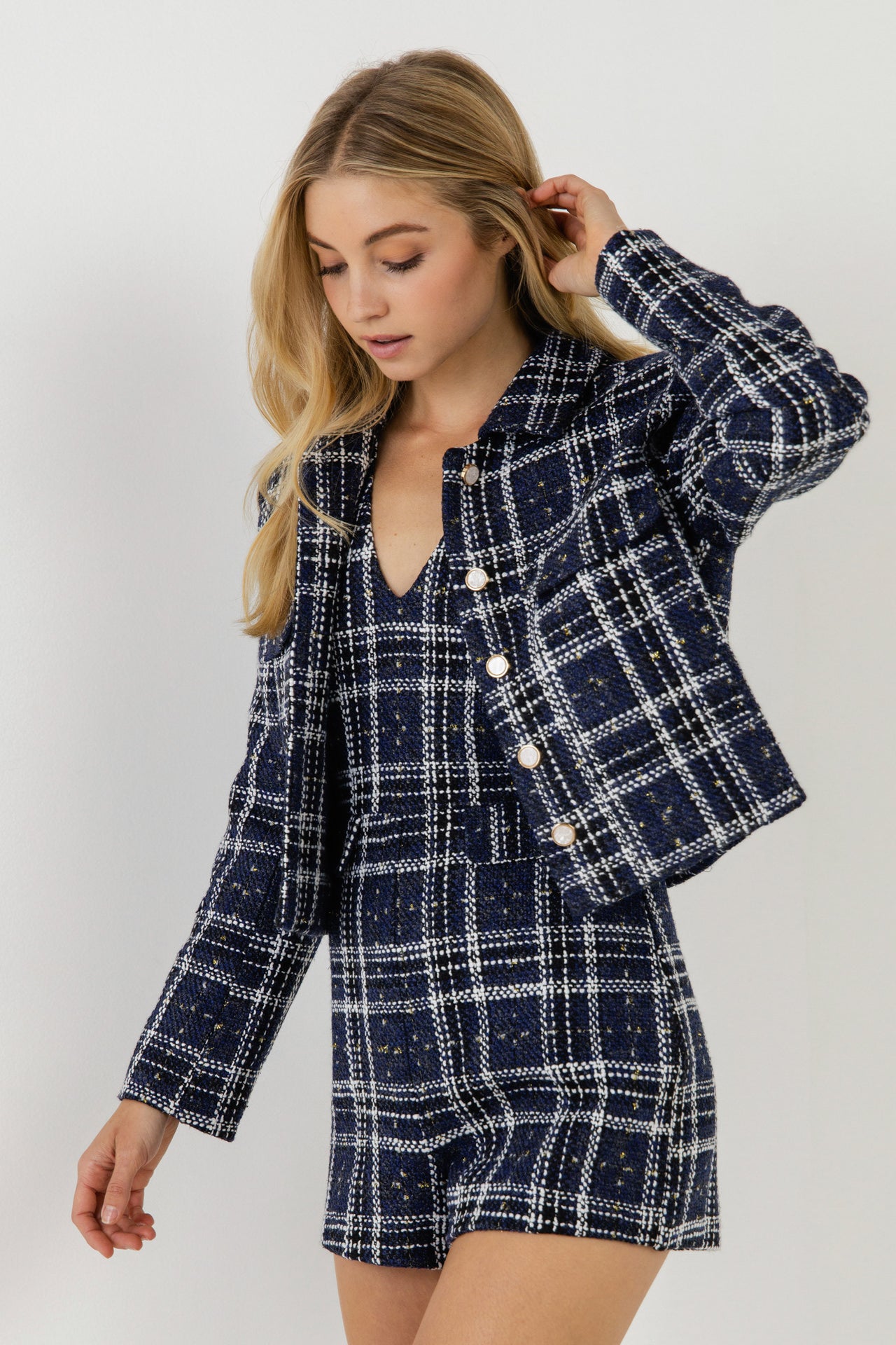 Lurex with Tweed Jacket – English Factory