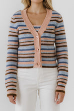 Load image into Gallery viewer, Knit Stripe Cardigan
