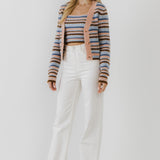 Knit Stripe Cardigan