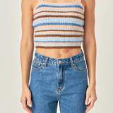 Stripe Knit Tank Top