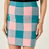 Gingham Mini Skirt