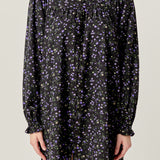 Floral Button Detail Mini Dress