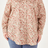 Floral Collar Detail Shirt