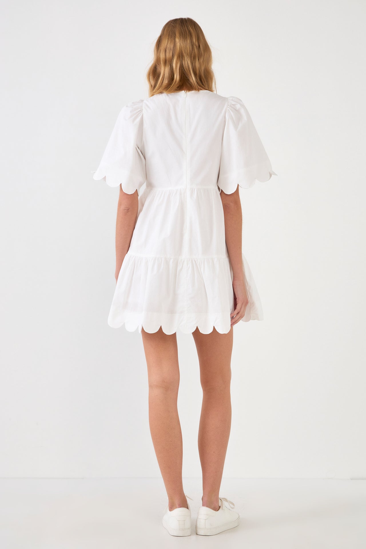 english factory scallop mini shift dress English Factory