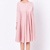 Mixed Media High & Low Mini Dress