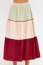 Load image into Gallery viewer, Color Block Midi Skirt
