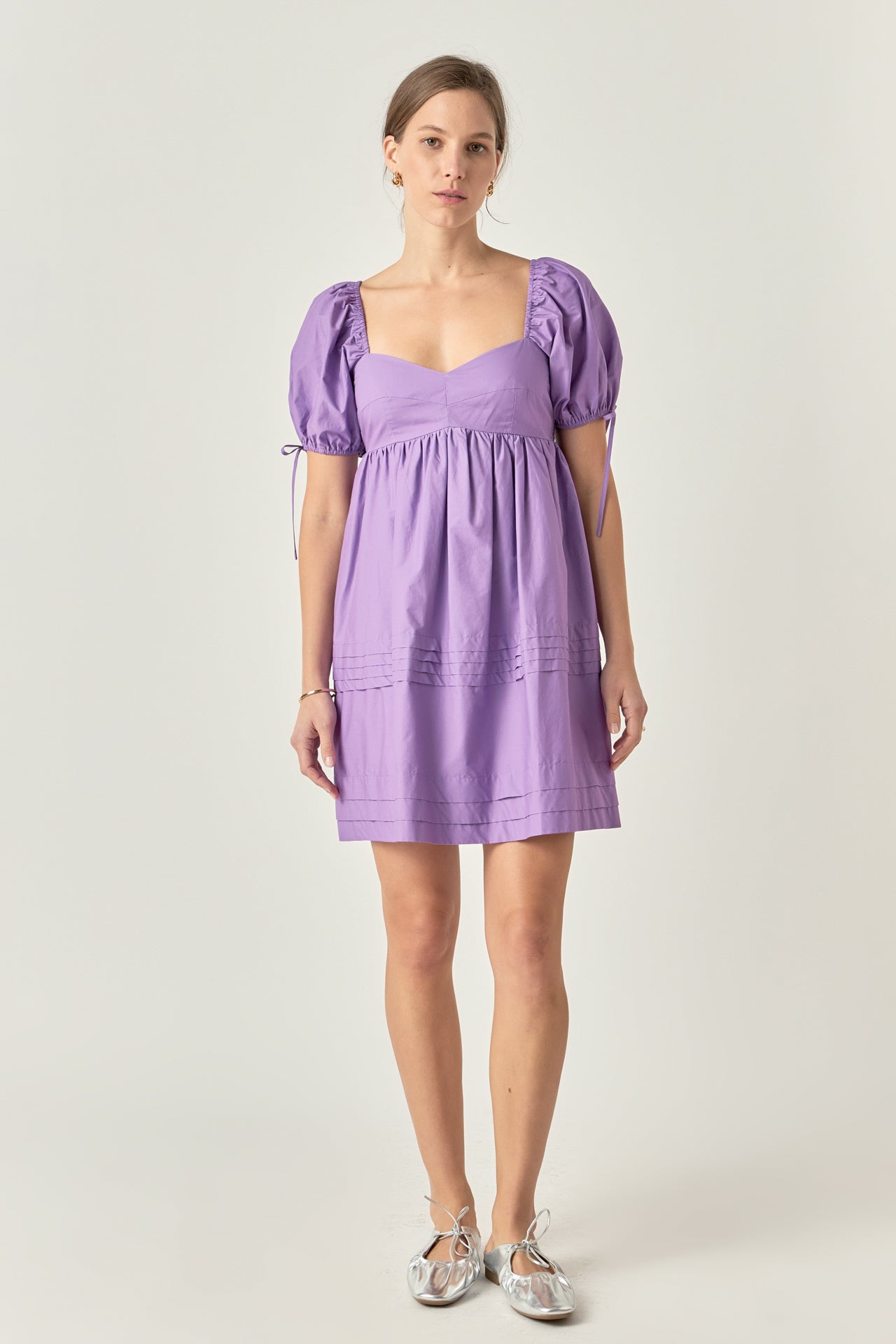 english factory purple dress English Factory | Dresses | English Factory Tiered Gingham Midi Dress In Lavender Sz M