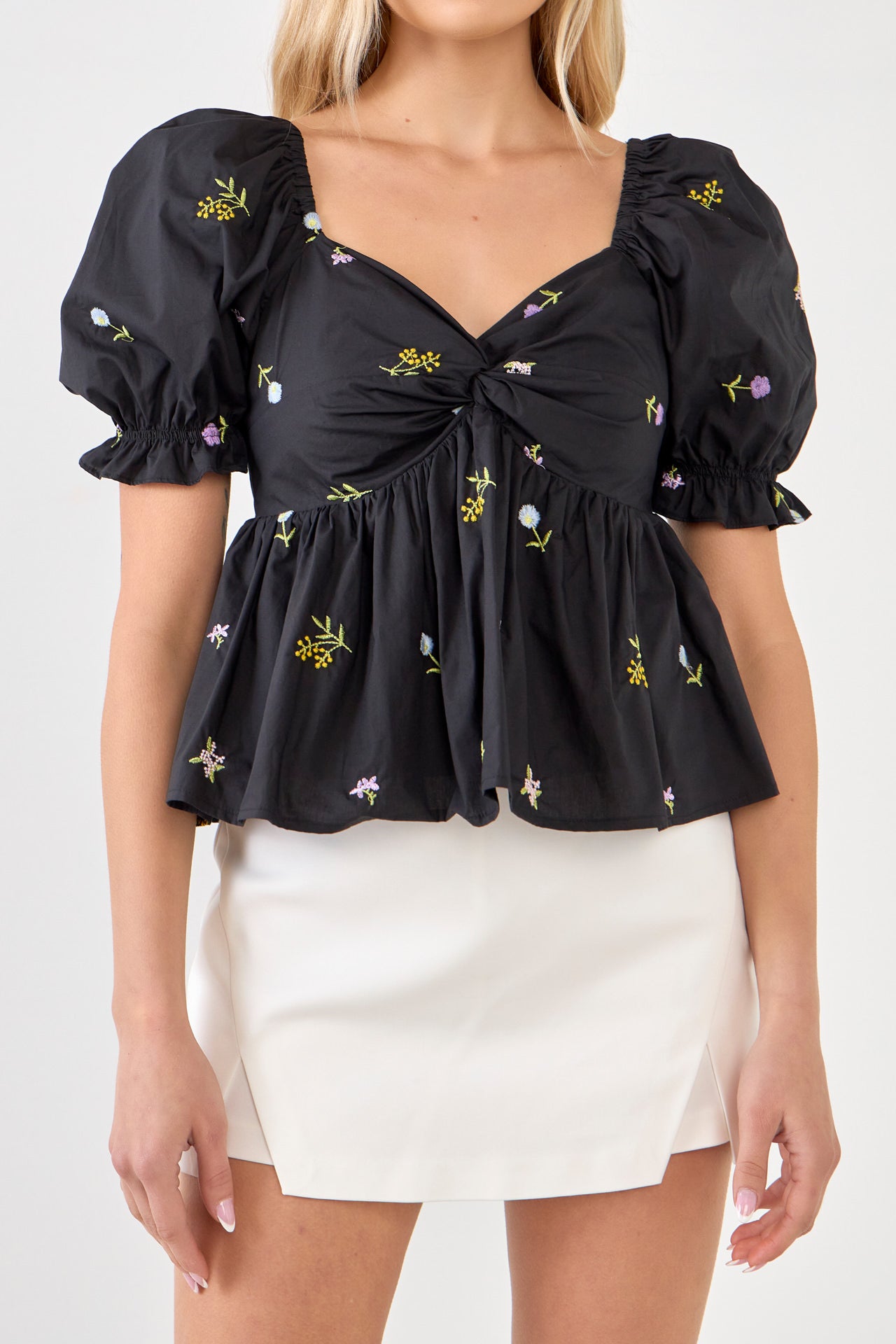 トップス Todayful Embroidery Puff Blouse 71YTo1j3EjL._UY1000_.jpg