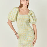 Floral Smocked Mini Dress