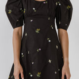 floral dress zoomed front