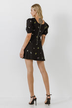 Load image into Gallery viewer, Floral Embroidery Mini dress
