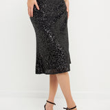 Sequins Midi Skirt