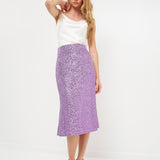 Sequins Midi Skirt