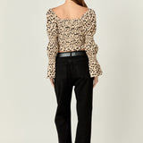 Dotted Smocked Top