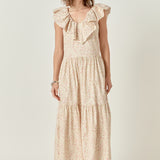 Floral Ruffled Midi Dress