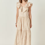 Floral Ruffled Midi Dress