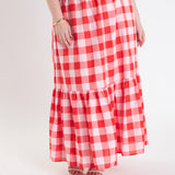 Gingham Midi Skirt