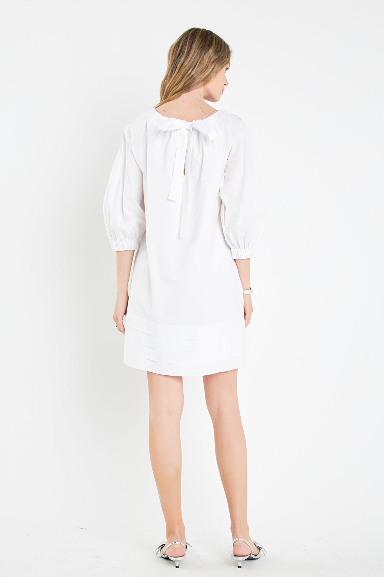 boxy short dress Indigo boohoo Boxy Short Sleeve Denim Dress