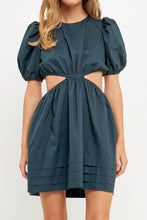 Load image into Gallery viewer, Pleats with Cut-out Detail Mini Dress
