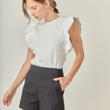 Knit Ruffled Top