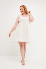 Load image into Gallery viewer, Floral Embroidery Organza Mini Dress
