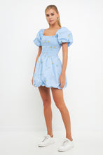 Load image into Gallery viewer, Smocked Dress with Balloon Sleeves
