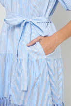 Load image into Gallery viewer, Puff Sleeve Round Neckline Midi Dress
