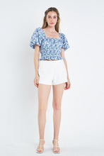 Load image into Gallery viewer, Floral Smocked Top
