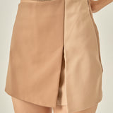 Colorblock High-Rise Skort