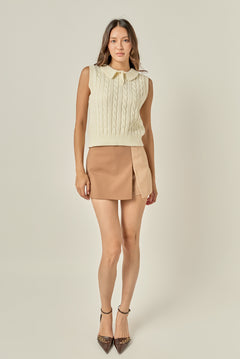 Colorblock High-Rise Skort